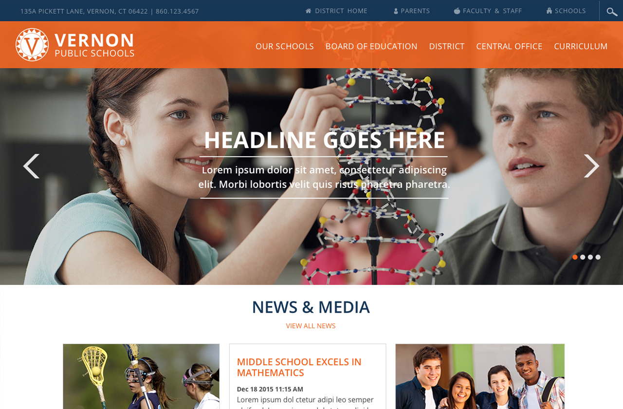 Website theme for CMS platform